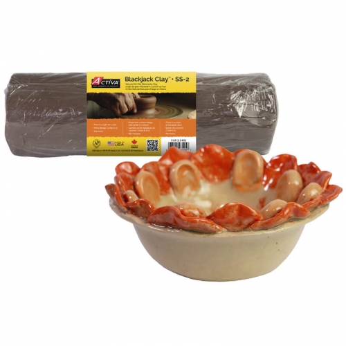 ACTIVA Blackjack Clay™ (SS-2) Natural Kiln Fire Stoneware, 5 lb